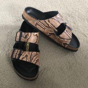 Snakeskin Print Birkenstock Arizona